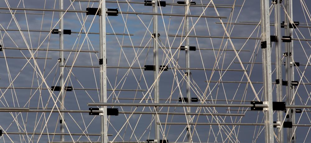 High frequency antenna array near Woomera , South Australia.