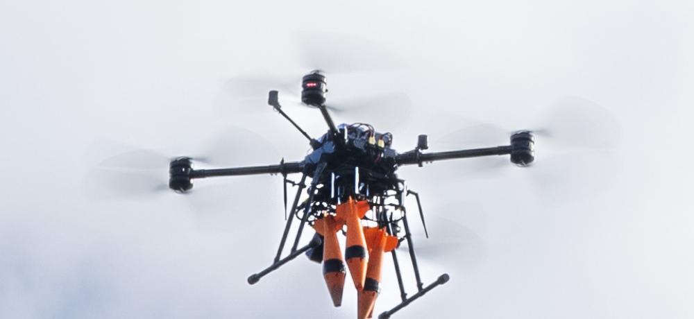 A drone conducts reconnaissance during Exercise Sea Raider in Ingham, Queensland.