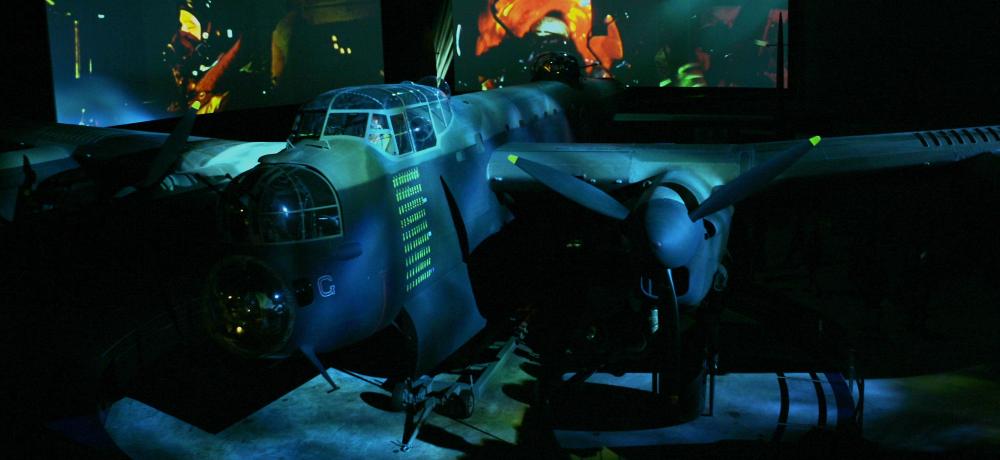 Lancaster Bomber, G for George, Aust War Memorial sound and light show