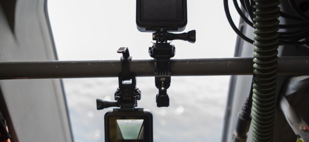 AI equipment used to detect life rafts, life boats and safety equipment during a C-27J Spartan artificial intelligence search and rescue training mission conducted off the coast of Stradbroke Island, Brisbane.
