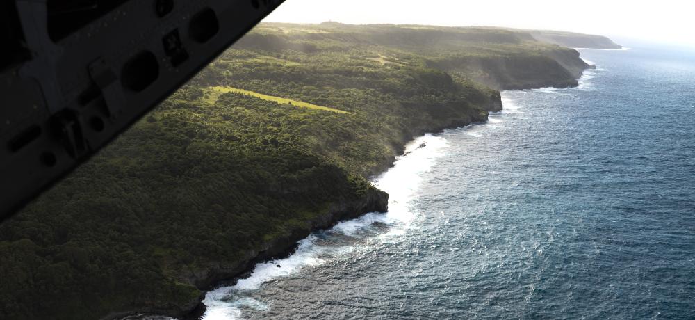 Tonga from a  Spartan Aircraft