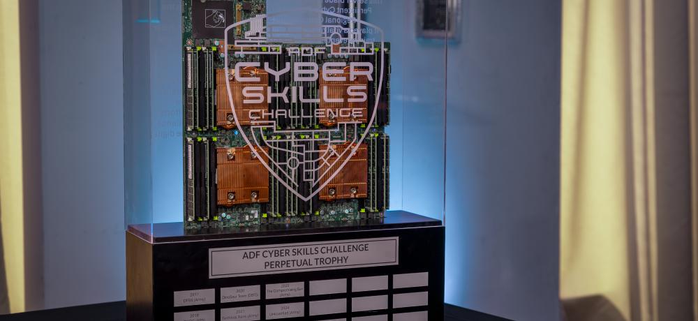 Australian Defence Force Cyber Skills Challenge trophy