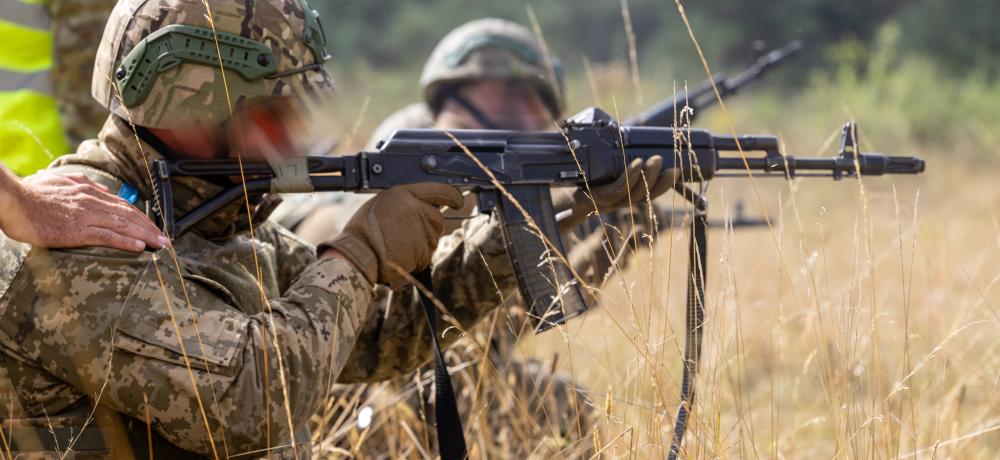 Armed Forces of Ukraine platoon live fire activity