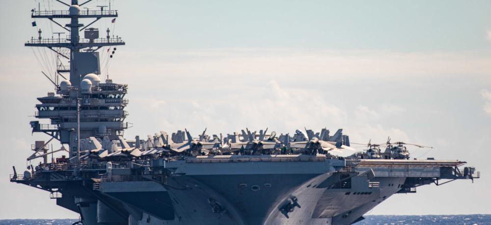 USS Ronald Reagan (CVN 76) transits the Indian Ocean