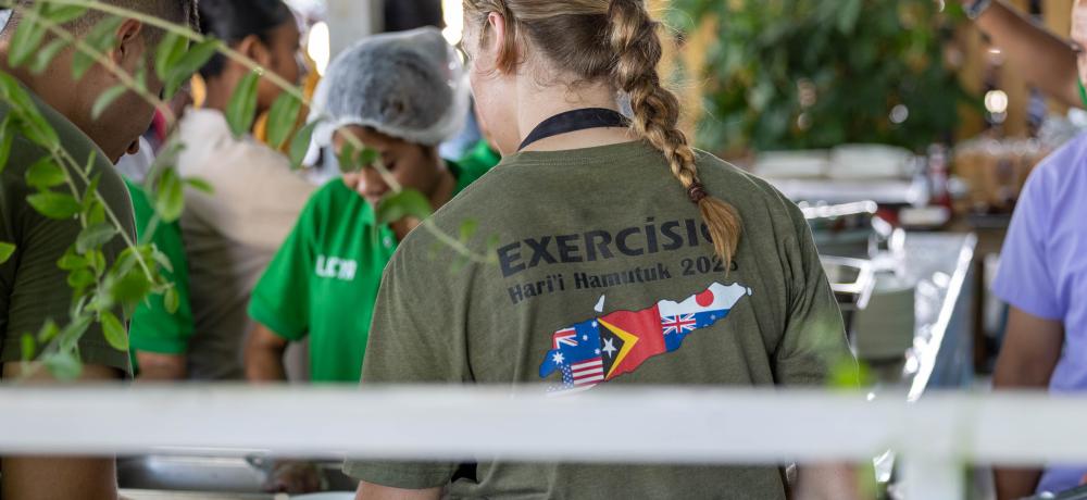 Female Australian Army soldier Timor Leste