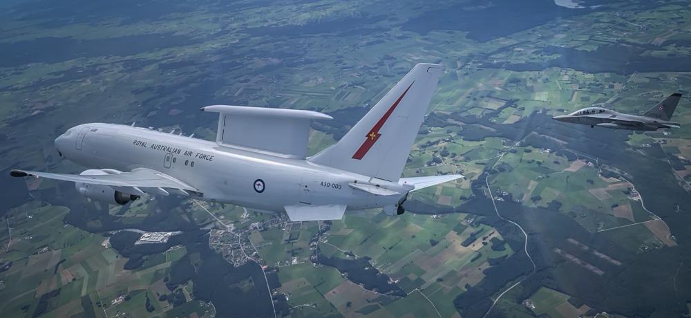 Wedgetail over Poland