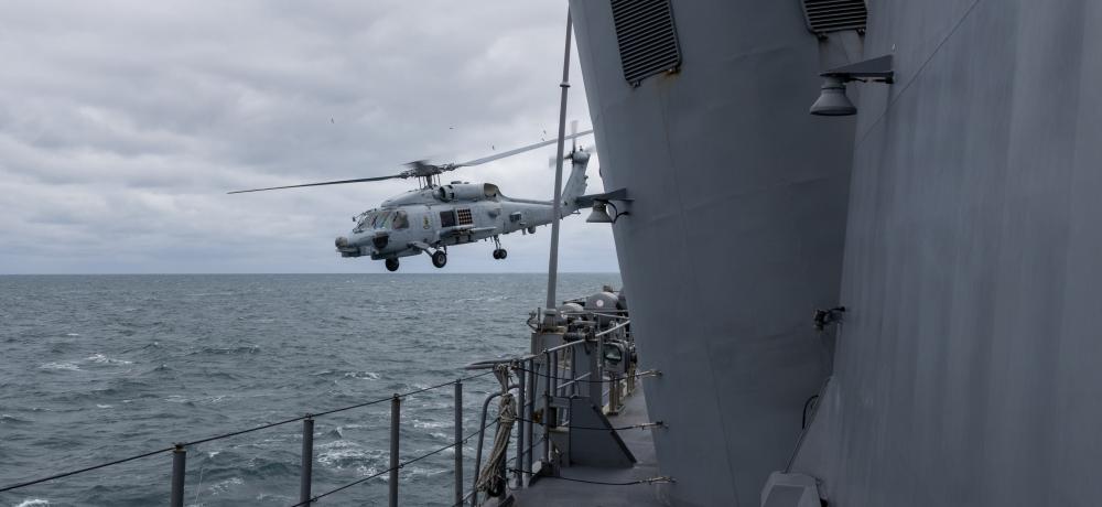Seahawk flight deck of HMAS Toowoomba,