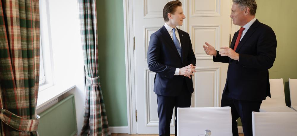 Richard Marles with Minister of Defence for Finland, Munich Security Conference.