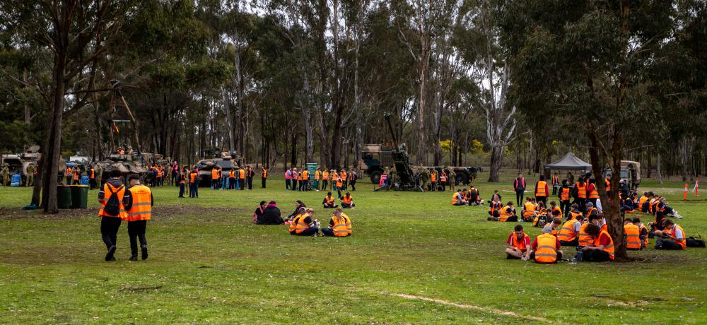 Students at the 2025 Army Careers Day in Puckapunyal.