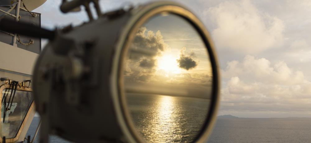 Sunset HMAS Canberra