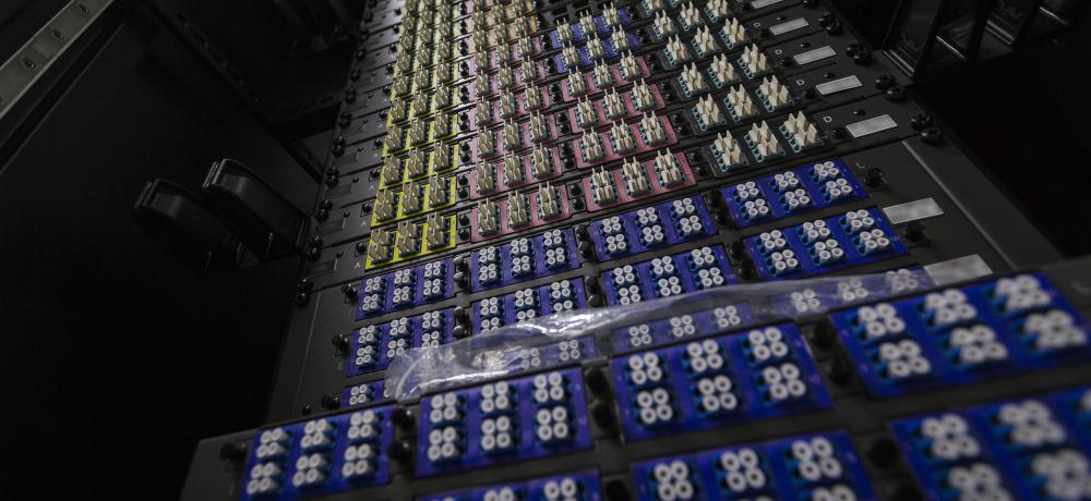 Fibre optic connectors in a Containerised Data Centre