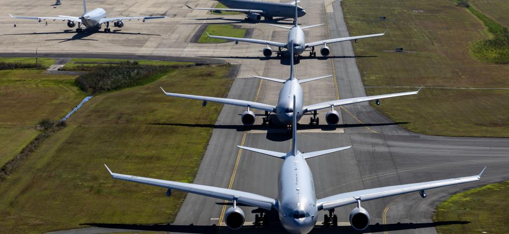 Five air-to-air refuellers from four countries Pitch Black 26, Amberley.