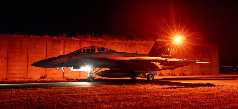 F/A-18F Super Hornet night flying sortie Pitch Black Darwin.