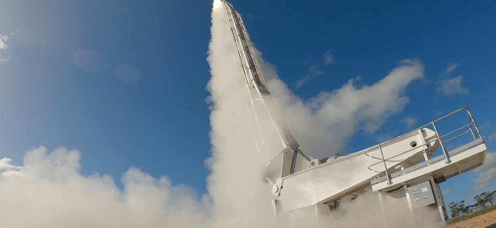 Australian-made Koonibba-Rising 3.0 solid rocket motor launched.