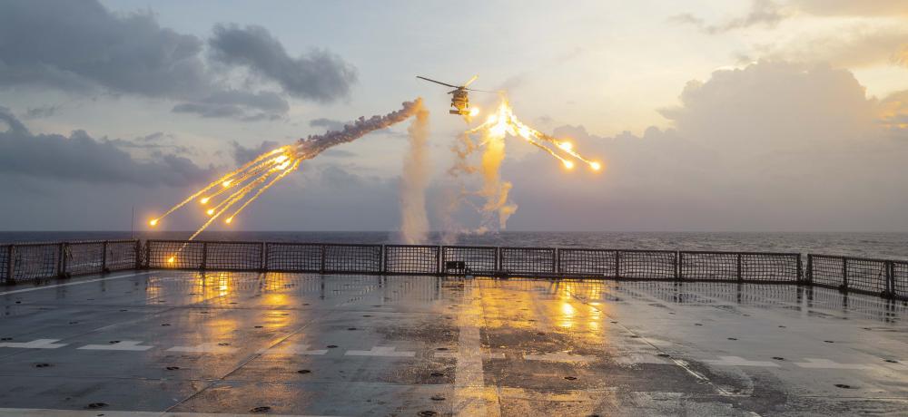 MH-60R Seahawk helicopter 'Blackout'  HMAS Supply  2026.