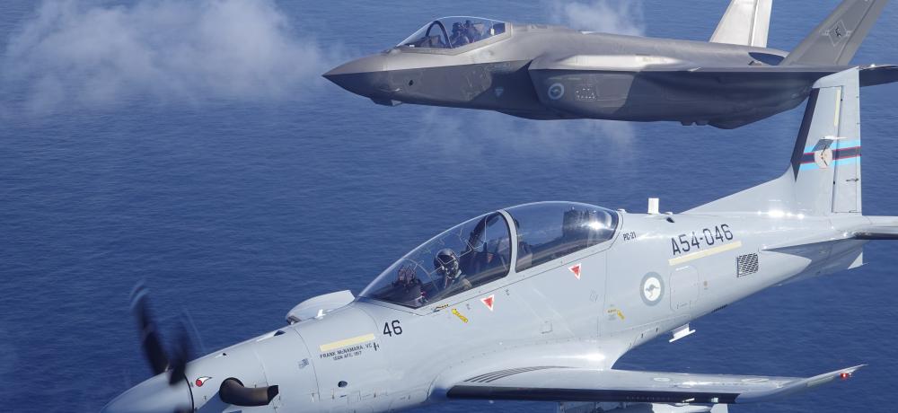 F-35A Lightning II and PC-21 Williamtown
