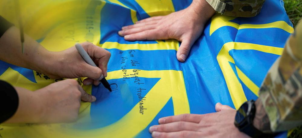 Ukraine flag Defence Images