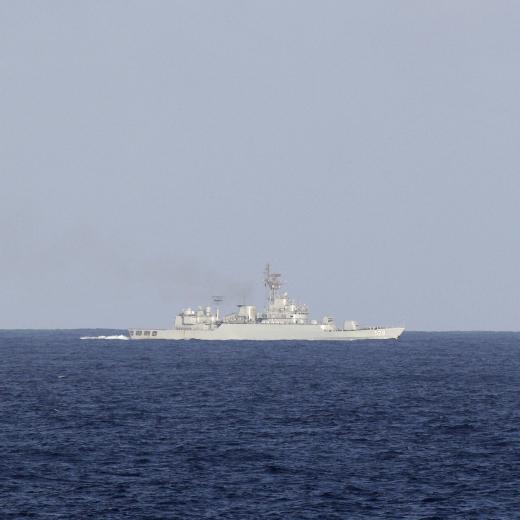 Peoples Liberation Army - Navy (PLA-N) warship Mian Yang