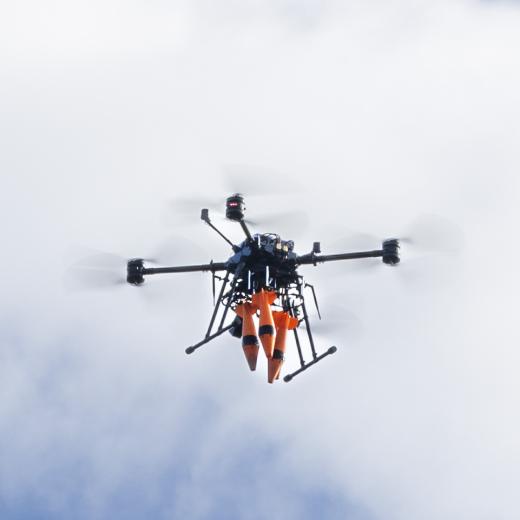 A drone conducts reconnaissance during Exercise Sea Raider in Ingham, Queensland.