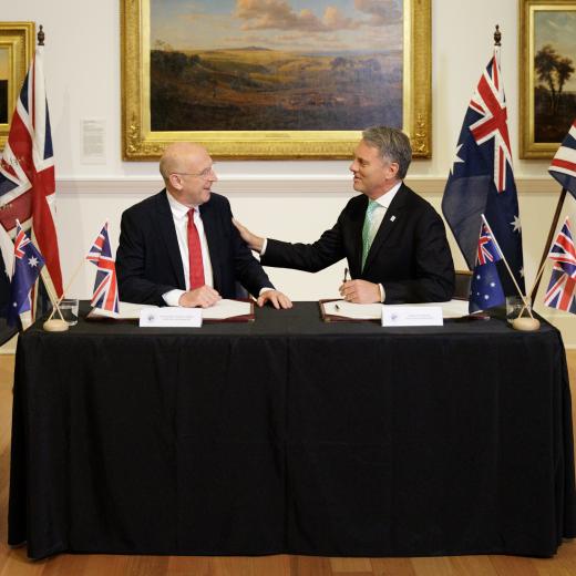 The Honourable Richard Marles MP, Deputy Prime Minister and Minister for Defence, Australia and the Right Honourable John Healey MP, Secretary of State for Defence, United Kingdom (UK) signed the bilateral Nuclear-Powered Submarine Partnership and Collaboration Treaty (the Geelong Treaty) 
