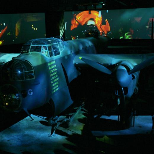 Lancaster Bomber, G for George, Aust War Memorial sound and light show