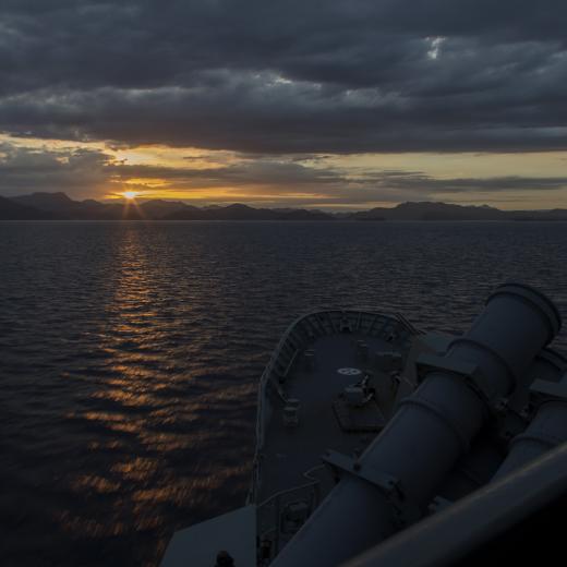 HMAS Anzac transits through the Philippines during a South East Asia Deployment.