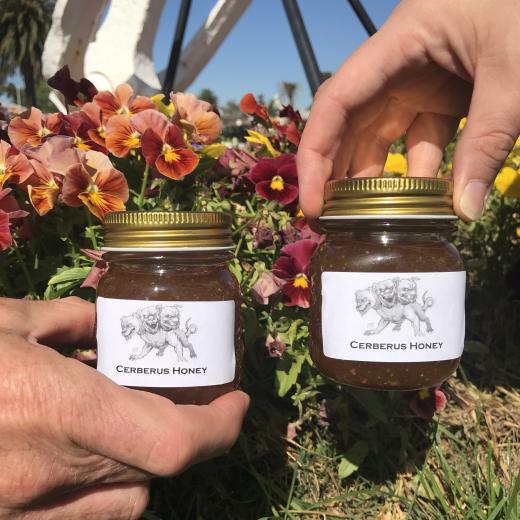 HMAS Cerberus Bee Club honey presentaion to Command Team, HMAS Cerberus, Victoria.