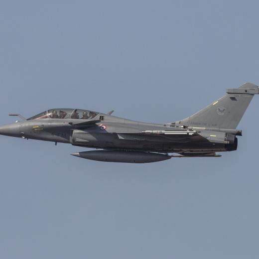 A Dassault Rafale from the French Air Force (Armée de l'Air) returns to RAAF Base Darwin during Exercise Pitch Black 18