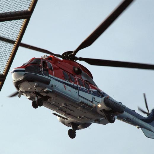 Rescue helicopter arrives at Front Puffin to transfer casualties to Truscott Air Base in Kalumburu, Western Australia. Helo delivered 8 additional doctors to assist medical effort.