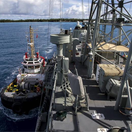 HMAS Newcastle, Diego Garcia