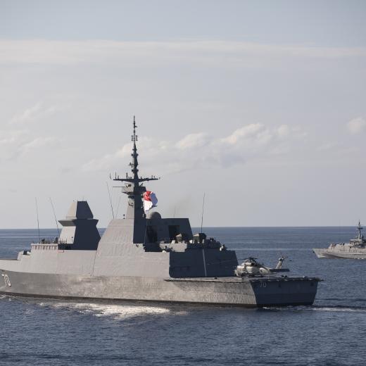 Republic Singapore Navy Ship Steadfast and HMAS Broome 