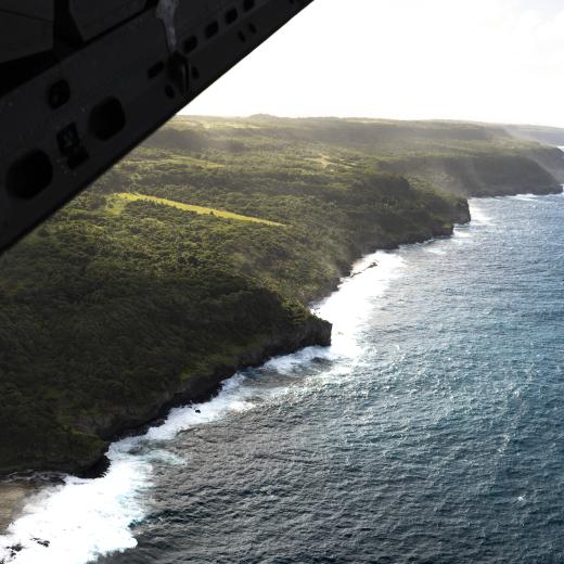 Tonga from a  Spartan Aircraft