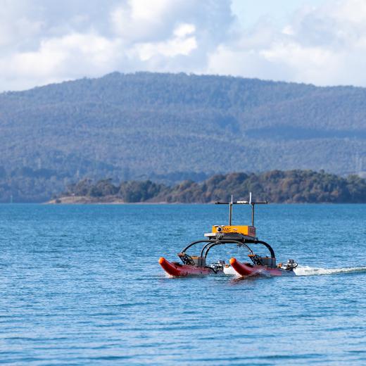 A remote maritime vessel operated by members of the Australian Maritime College 