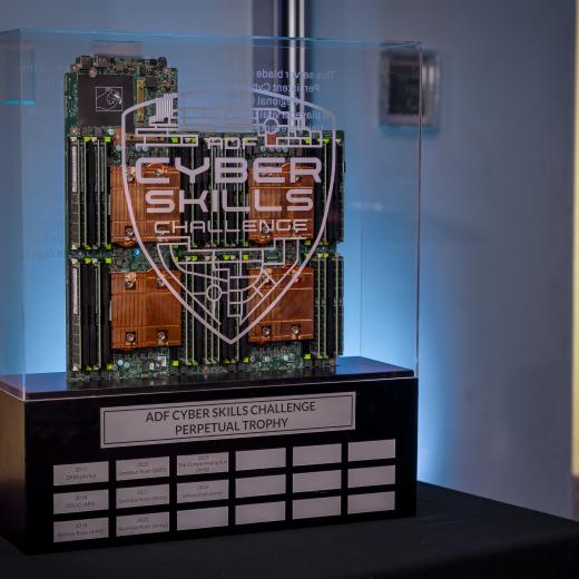 Australian Defence Force Cyber Skills Challenge trophy