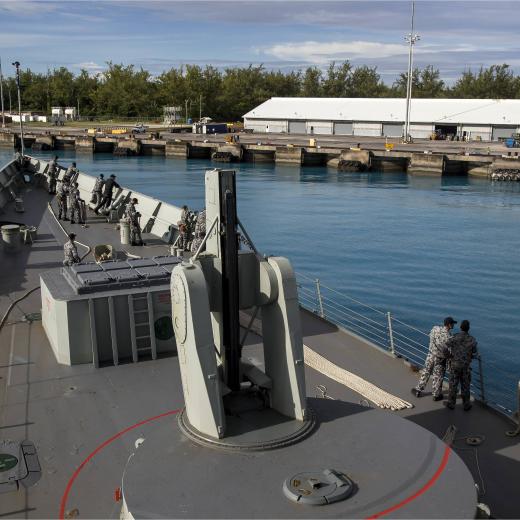 HMAS Newcastle  Diego Garcia