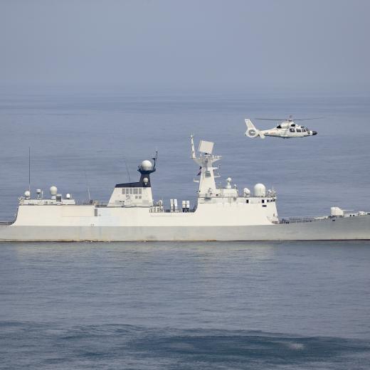 Chinese People’s Liberation Army-Navy (PLA-N) Jiangkai II class frigate 'Huangshan'.