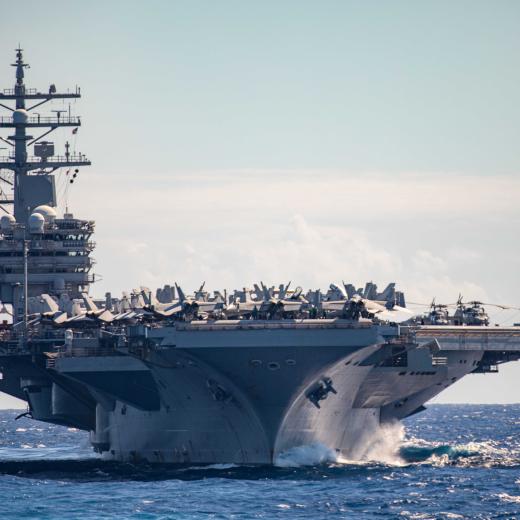 USS Ronald Reagan (CVN 76) transits the Indian Ocean