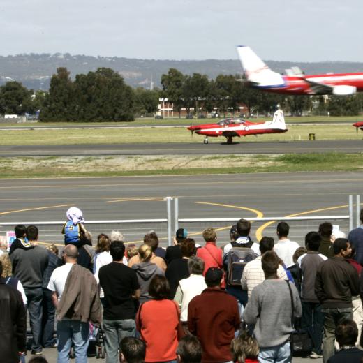 Roullettes and and Virgin Adelaide International Airport. 