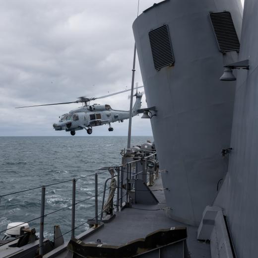 Seahawk flight deck of HMAS Toowoomba,