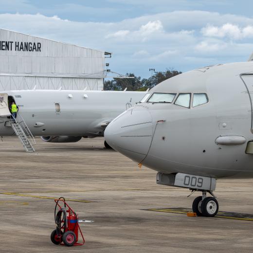 Two Poseidon aircraft from No. 92 Wing, Butterworth