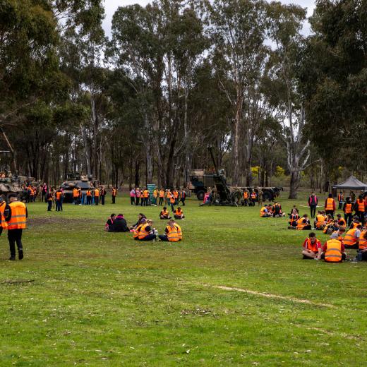 Students at the 2025 Army Careers Day in Puckapunyal.