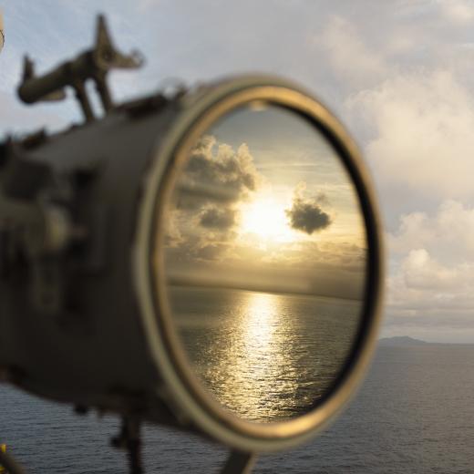 Sunset HMAS Canberra