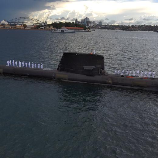 HMAS Dechaineux  Kakadu Fleet Review.