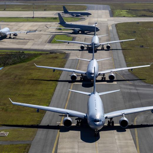 Five air-to-air refuellers from four countries Pitch Black 26, Amberley.