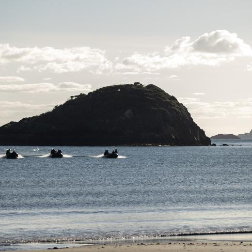 Zodiac small watercraft  Shoalwater Bay Training Area.