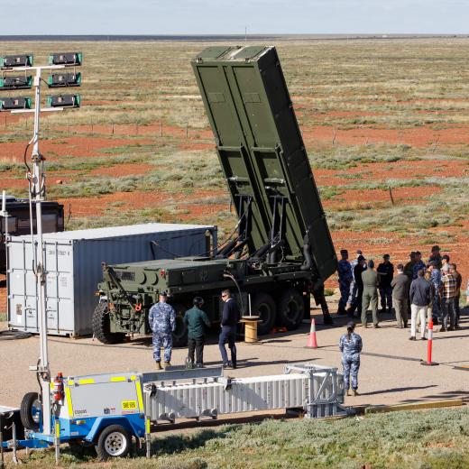 Derringer trailer-mounted missile, Woomera 