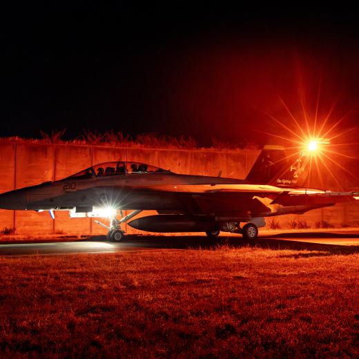 F/A-18F Super Hornet night flying sortie Pitch Black Darwin.