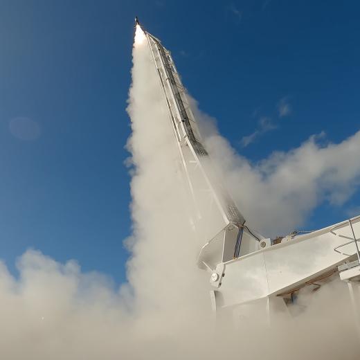 Australian-made Koonibba-Rising 3.0 solid rocket motor launched.