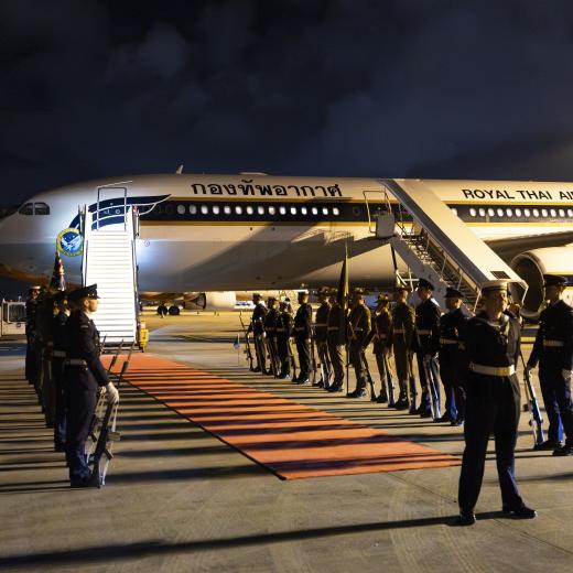 Australian Federation Guard ceremonial for  Thai Prime Minister 