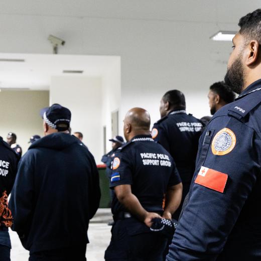 Pacific Police Support Group RAAF Base Amberley after PIF Palau.